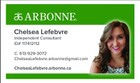 ARBONNE  Chelsea Lefebvre - 